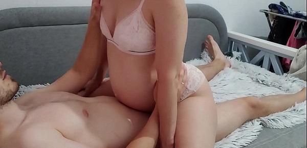  Pregnant Wife Love To Feel My Cum Inside Her Tight Hot Pussy